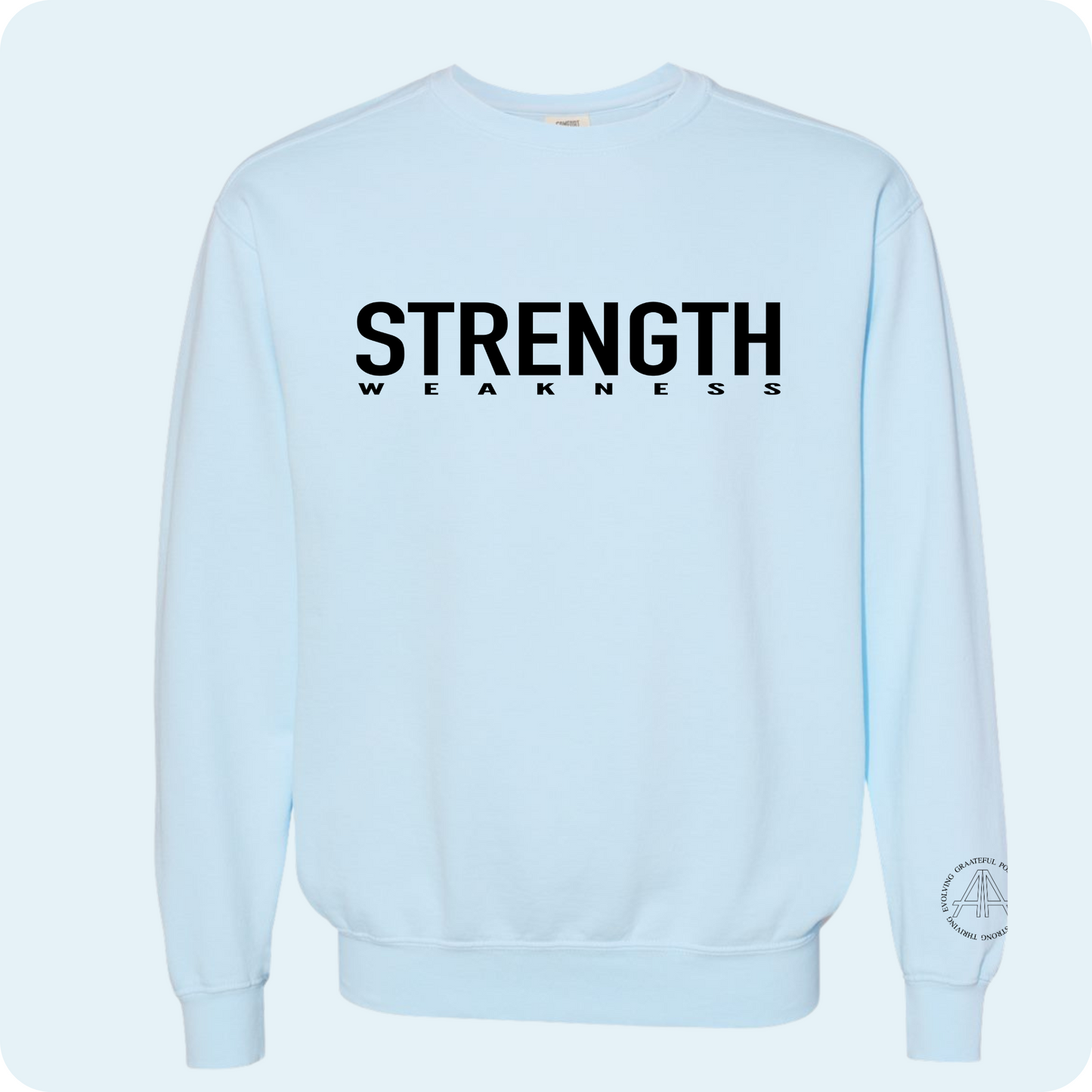 Bold Moves Only Crewneck Strength [Chambray]