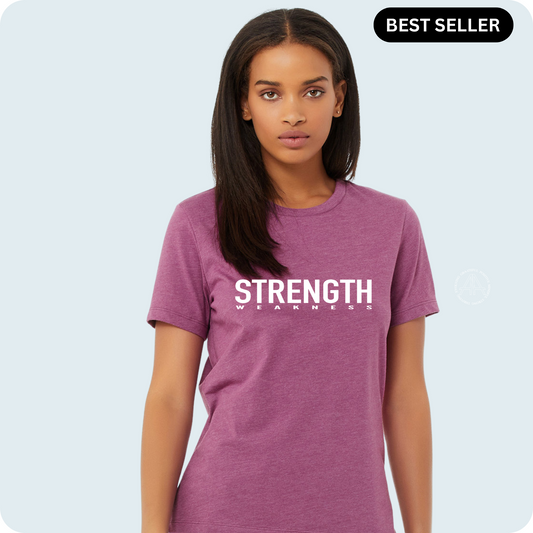 Strength Over Fear, Bold & Beautiful [Heather Magenta]